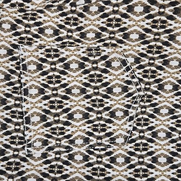 Ruby Rd.  Brown & White Stretch Bermuda Shorts Size 16 - Picture 3 of 4